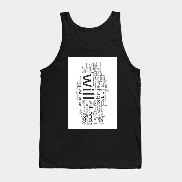 Psalm 91 Phone Case Tank Top by zglenallen